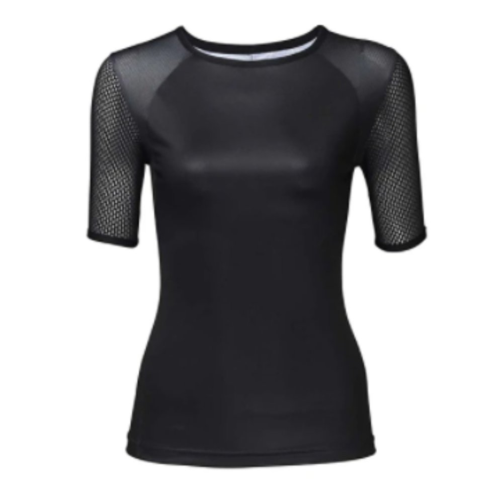 BIKE JERSEY Women's Plus Size Black Cycling Shirt